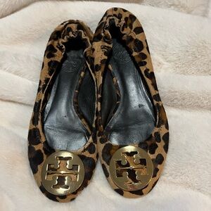 Tory Burch Leopard Print Flats size 7.5 US